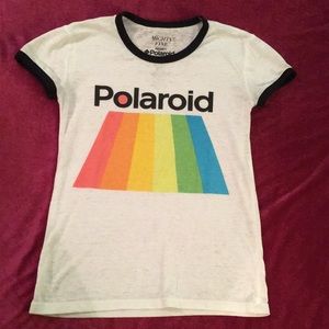 Polaroid ringer tee XS!